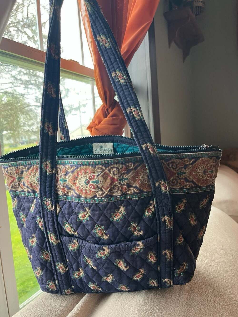 Vera Bradley Designs Quilted Paisley Tote Bag